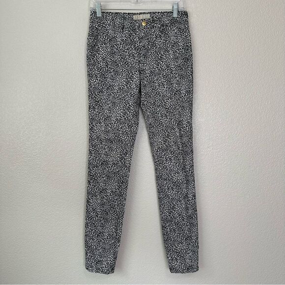 Zara Basic Denim Z1975 Leopard Skinny Jeans, Size 4 - Picture 1 of 12